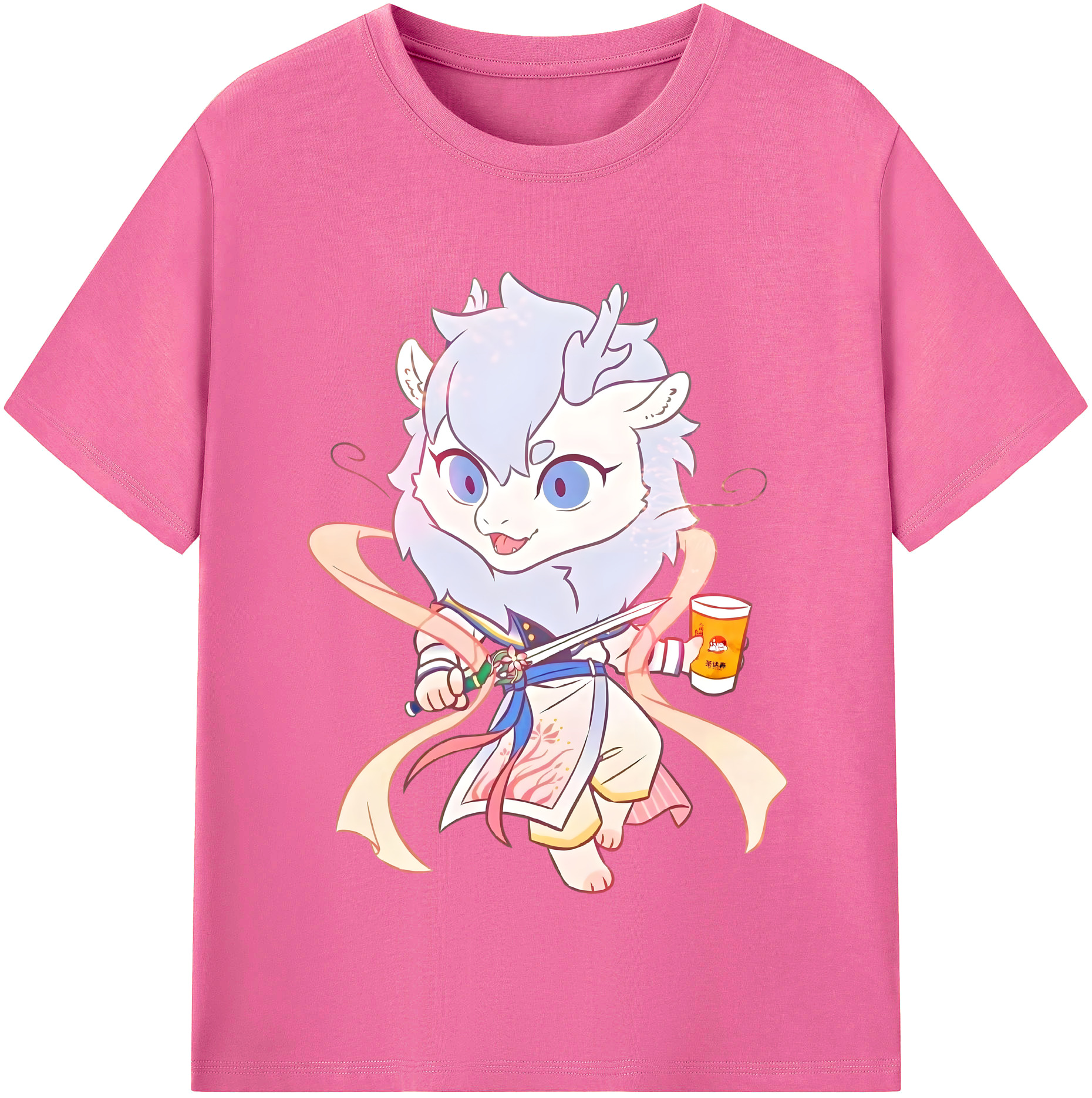 （画像用） Ne Zha 2 ナタ 魔童の大暴れ レディースカジュアルプリントTシャツ（綿100％）